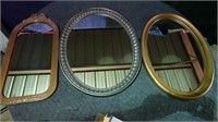 3 Assorted Mirrors 30''x23