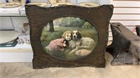 Antique Victorian style ornate gesso wood Frame