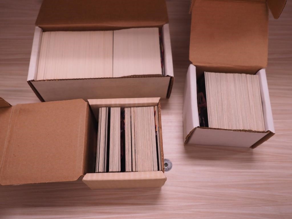 Three boxes of basketball cards: 1994-95 Stadium