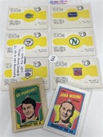 1973-74 OPC Team Ring Cards (6) & 1971-72 OPC