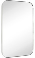 New 24x36 in Brushed Nickel Rounded Rectangle