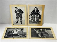 4 Beehive Cards - Harry Lumley, Jacques Plante,