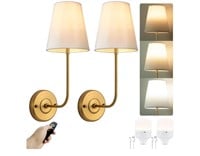 PASSICA DECOR Battery Operated Wall Sconces Set