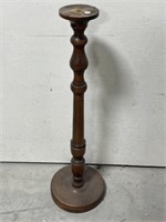 Floor Standing Wood Pillar Candle Holder 33.5 " T