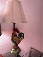 Accent lamp in the form of a rooster, 26" high