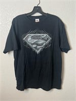 Y2K Superman Tribal Diamond Plate Shirt