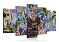 Kobe Bryant Wall Art, Basketball Player Canvas