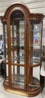China Cabinet - Bowed Sides - missing glass on