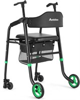 2 Wheel Walker with Seat for Seniors  Green