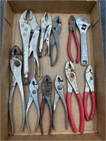 Assortment of Many Pliers