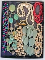 9 Pcs. of Jewelry - Mother of Pearl, Coral, Etc.