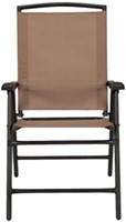 FM4234  Sunny Isles Folding Chair, Steel, Mocha