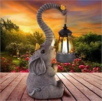 New Solar Outdoor Garden Statues Lights, Elephant