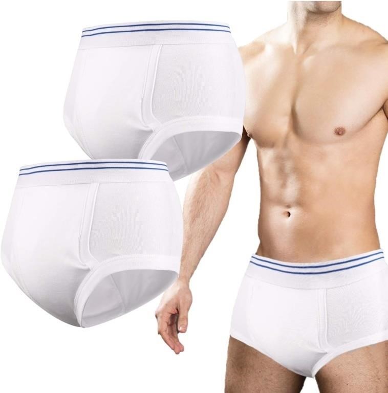 New Mens Incontinence Underwear 2 Pack Washable