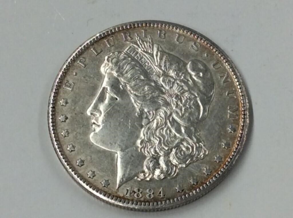 1884 Carson City Morgan Silver Dollar Rare