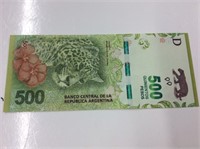 Argentina Banknote 500 Pesos 2014 Mint