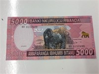 Rwanda Banknote 5000 Francs 2014 Mint