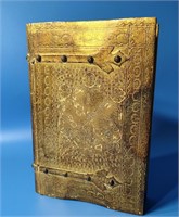 Vintage Gilt Faux Book Box Handmade In Italy