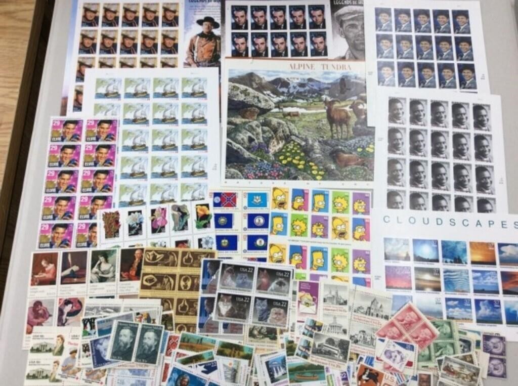 Unused U S A Postage Stamps Mixed Denominations