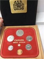 1979 Canadian 6 Coin Set in Wooden Case