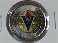 2020 Coloured Victory Toonie - removed from mint