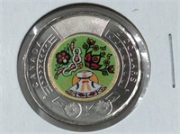 2023 Indigenous Coloured Toonie- removed from mint