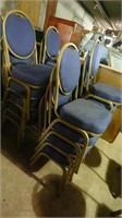 Approx 39 Blue Cushion Chairs
