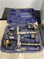 SET OF LINCOLN BATTERY OPERATED GREASE GUNS