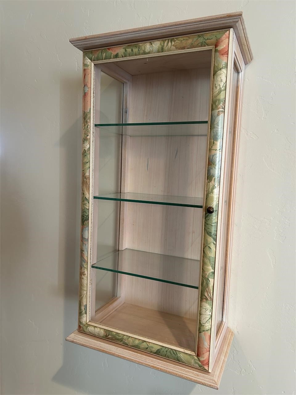 Wood / Glass Trinket & Knick Knack Display Cabinet