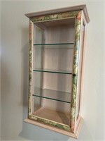 Wood / Glass Trinket & Knick Knack Display Cabinet