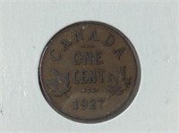 1927 Canadian small 1 Cent (vg)