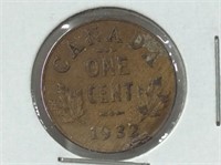 1932 Canadian small 1 Cent (xf)
