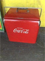 Vintage Coca Cola Metal Soda Cooler 18” tall x