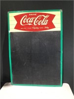 Vintage Fishtail Coca Cola Menu Board 60’s Era