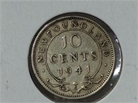 1941 Newfoundland 10 cent (xf)