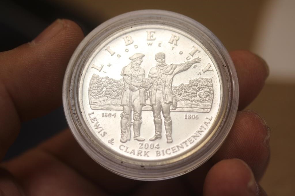Lewis and Clark Bicentennial Silver Proof Dollar