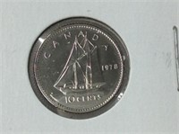 1978 Canadian 10 Cent Coin (proof)