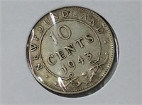 1943 Newfoundland 10 Cent Coin (f)