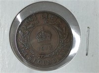 1913 Newfoundland 1 Cent Coin (f)
