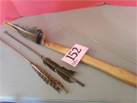NATIVE AMERICAN BOW AND ARROW