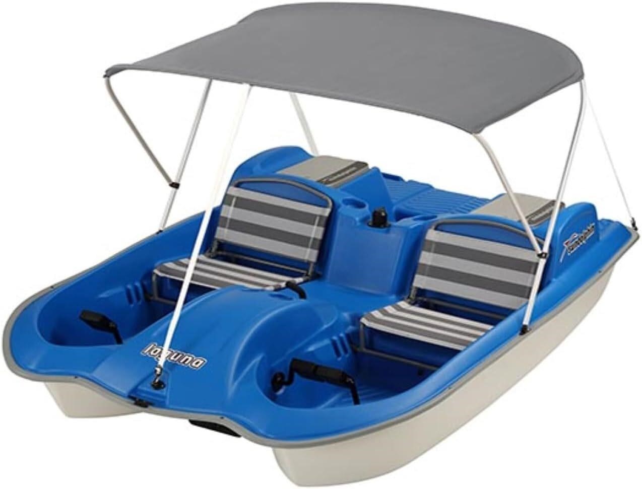 Laguna 5 Seat Pedal Boat with Canopy - Blue