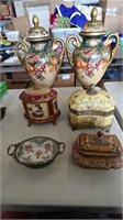 6 Decorative Vases & Dishes
