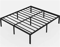 TN6040 14" Queen Metal Platform Bed Frame, Black