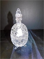 vintage crystal pineapple jar