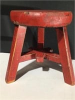 Primitive Wood 10” Milking Stool Plant Stand