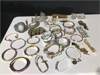 Lot of Costume Jewelry Bracelets & Cuff Bracelets
