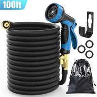 W7081  GPED 100ft Garden Hose, 10 Function Nozzles