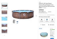 W7006  Avenli 10' x 30" Round Pool Kit