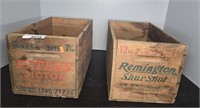 REMINGTON AND PETERS ADVERTISING CRATES