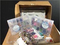 Box of Miscellaneous Beads & Crafting Items
